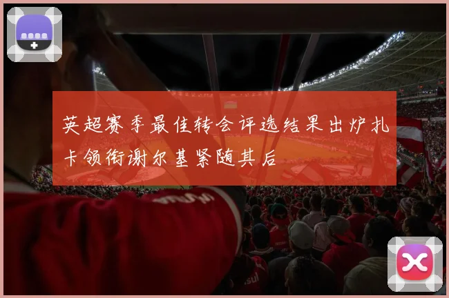 英超赛季最佳转会评选结果出炉扎卡领衔谢尔基紧随其后